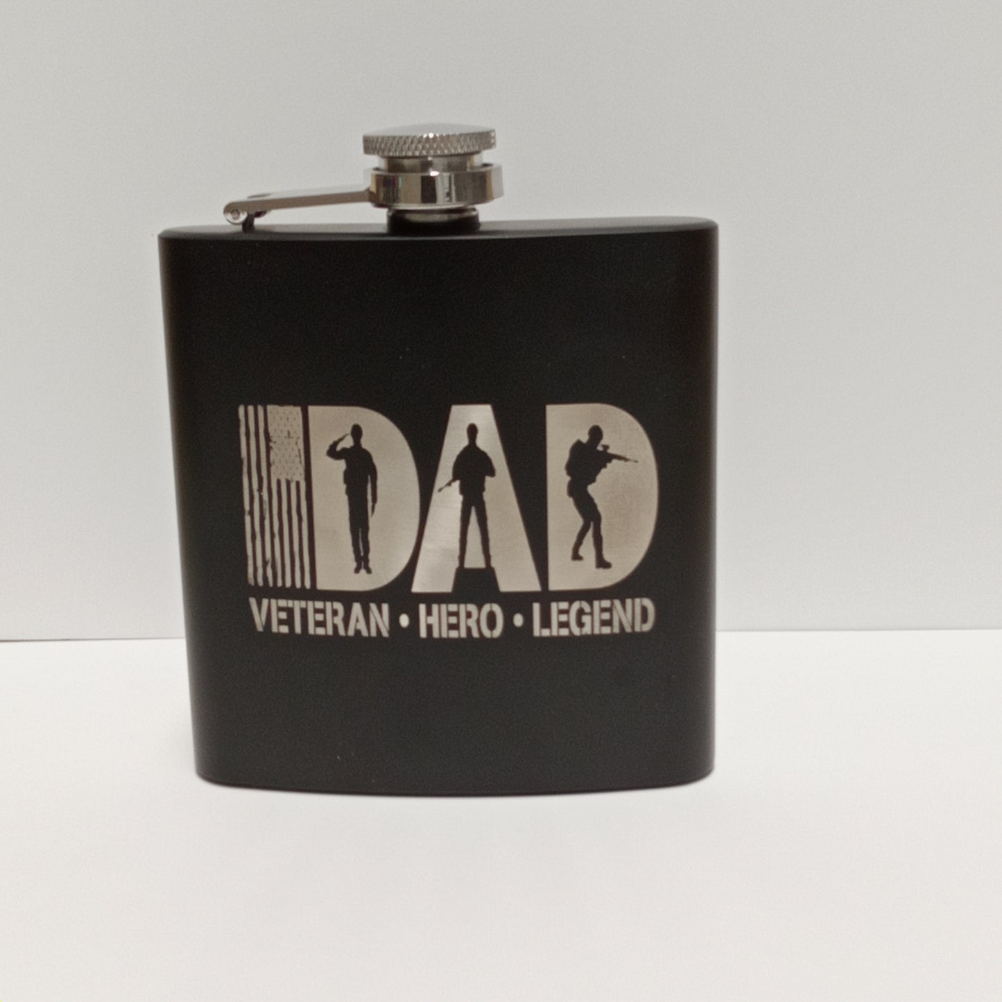 6 oz. Powder Coated Flask