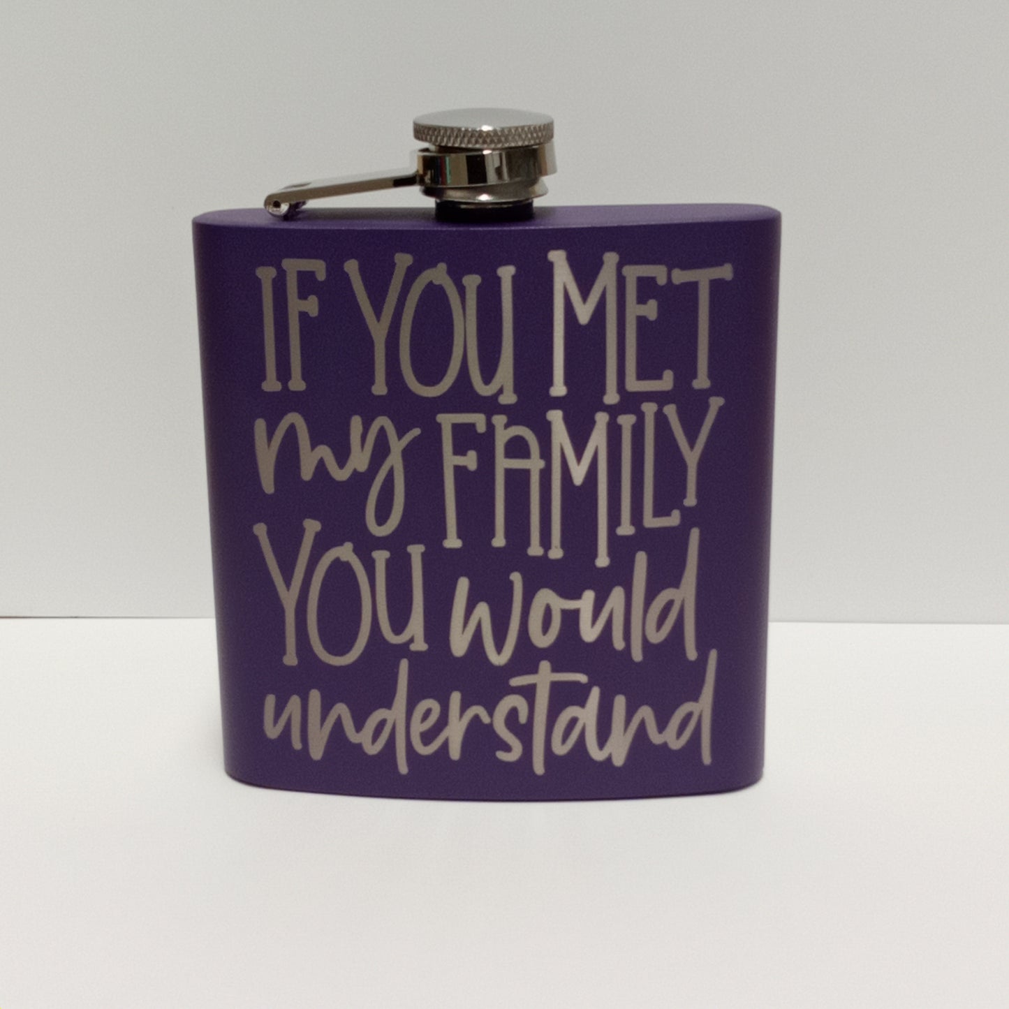 6 oz. Powder Coated Flask
