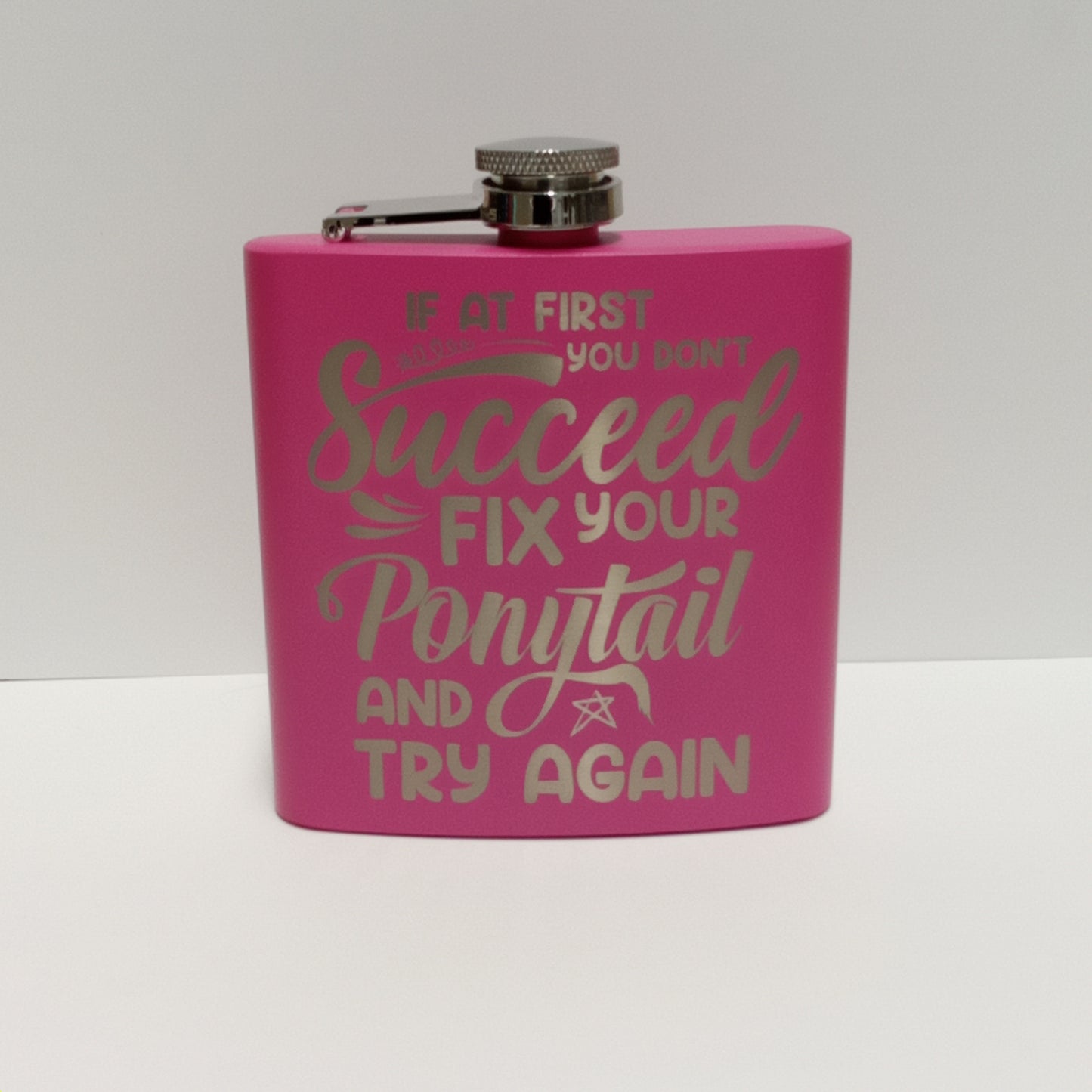 6 oz. Powder Coated Flask