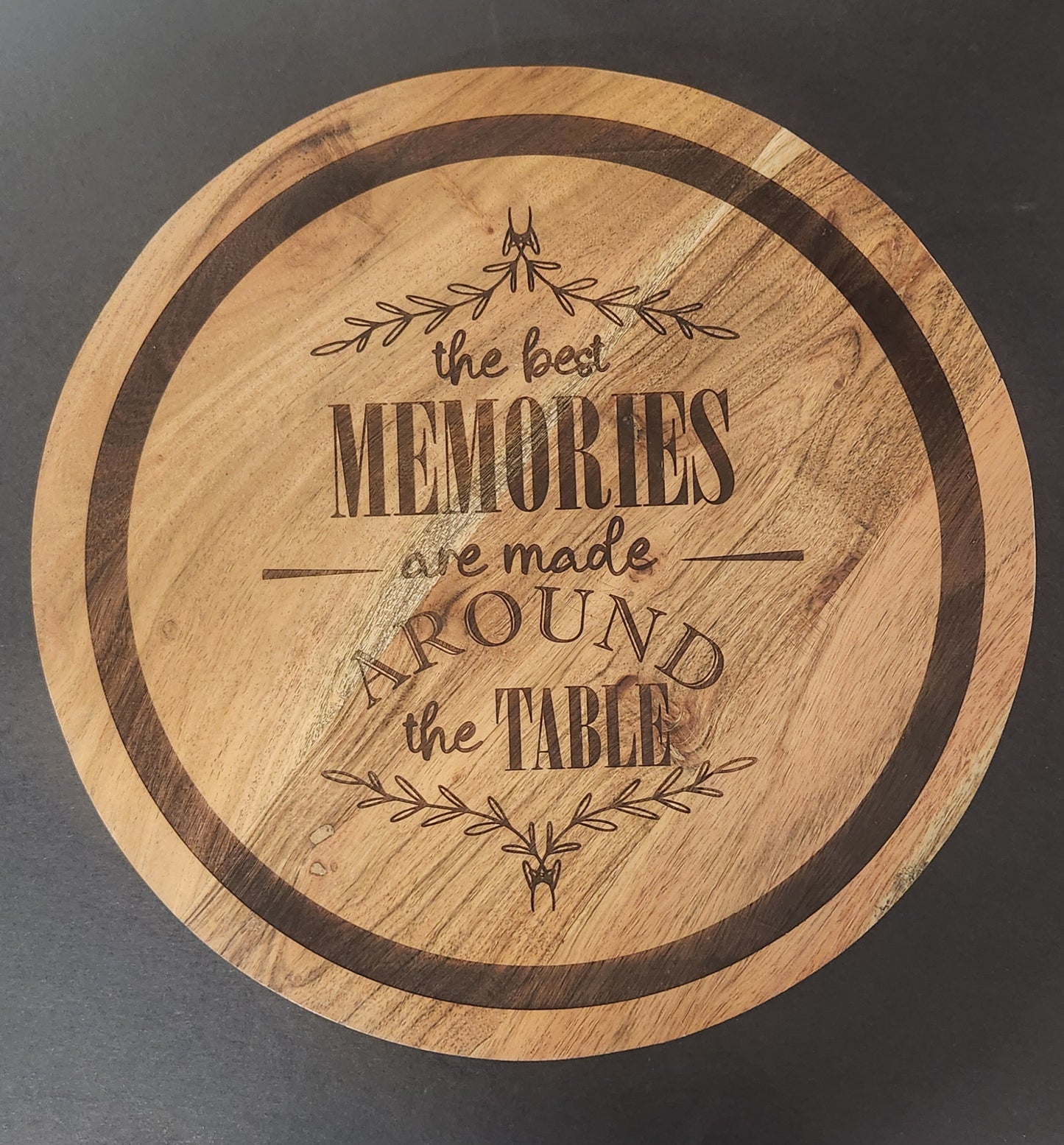 14.5 inch Olive Wood Lazy Susan