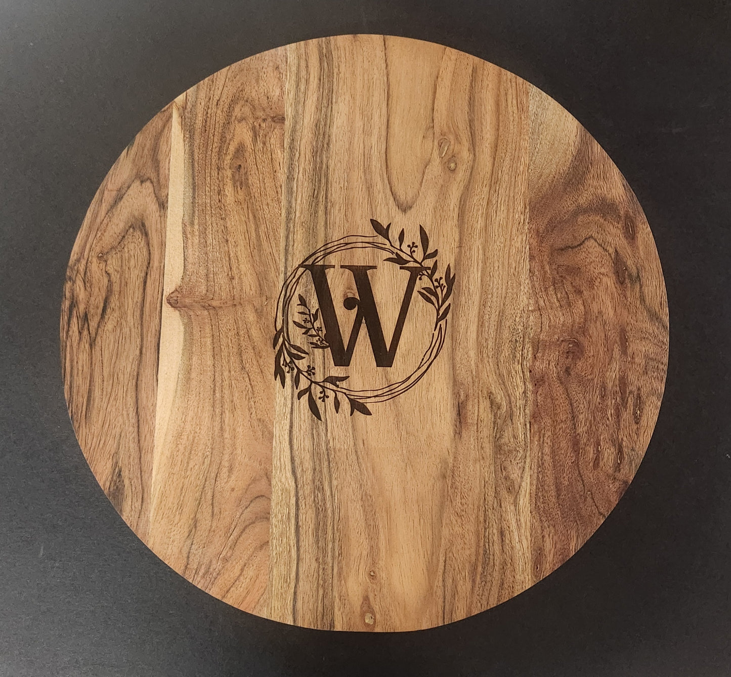 14.5 inch Olive Wood Lazy Susan