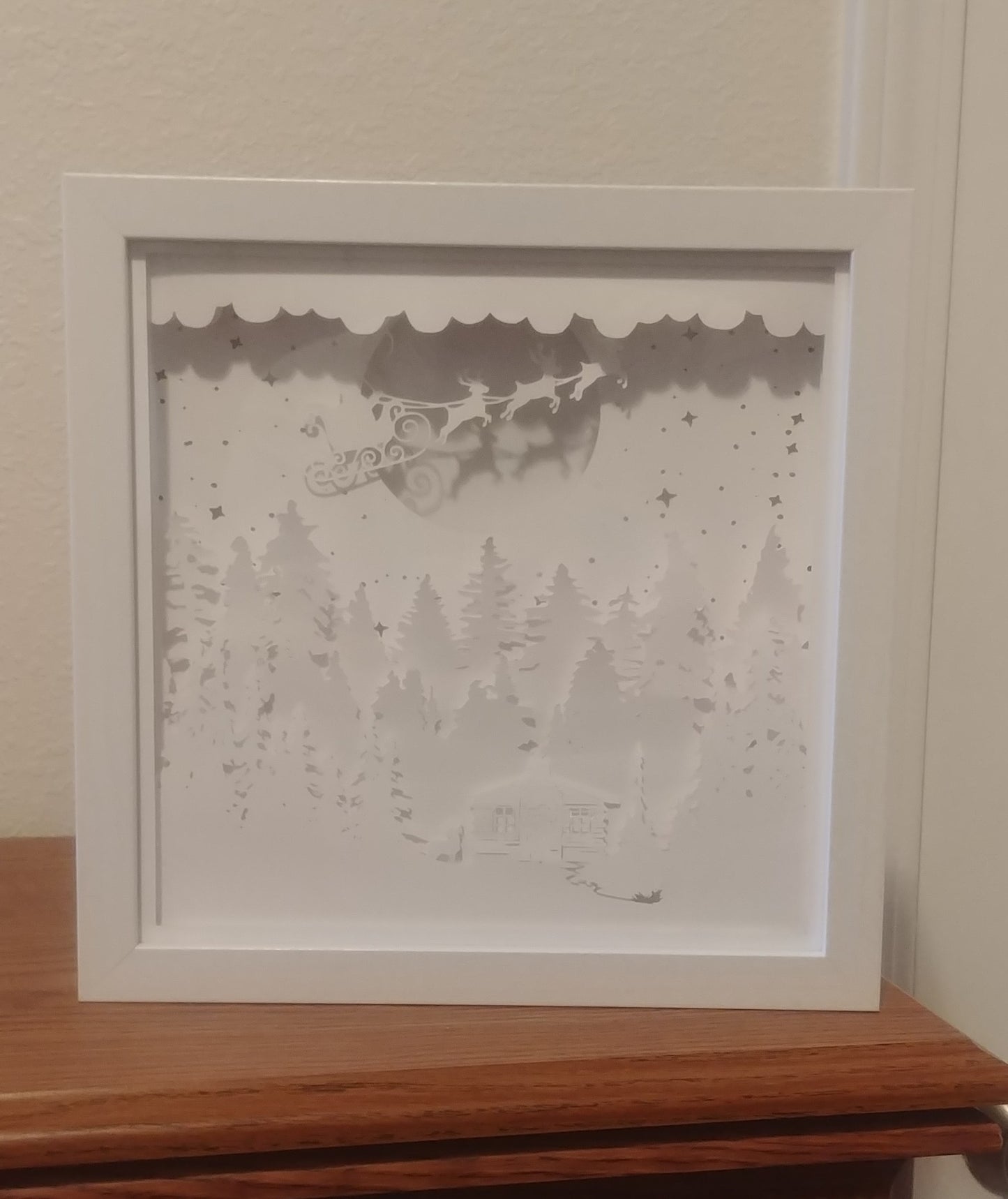 Santa's Cabin Light Box