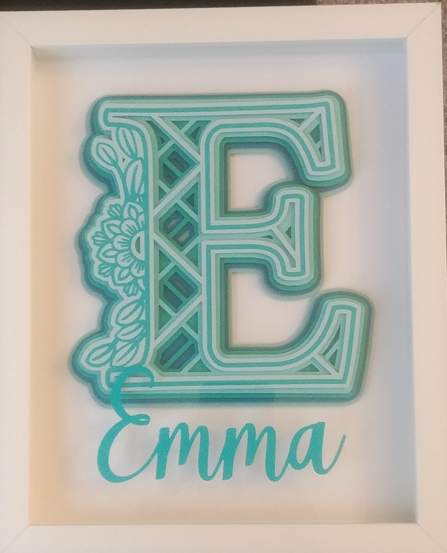 3D Layered Name Shadowbox