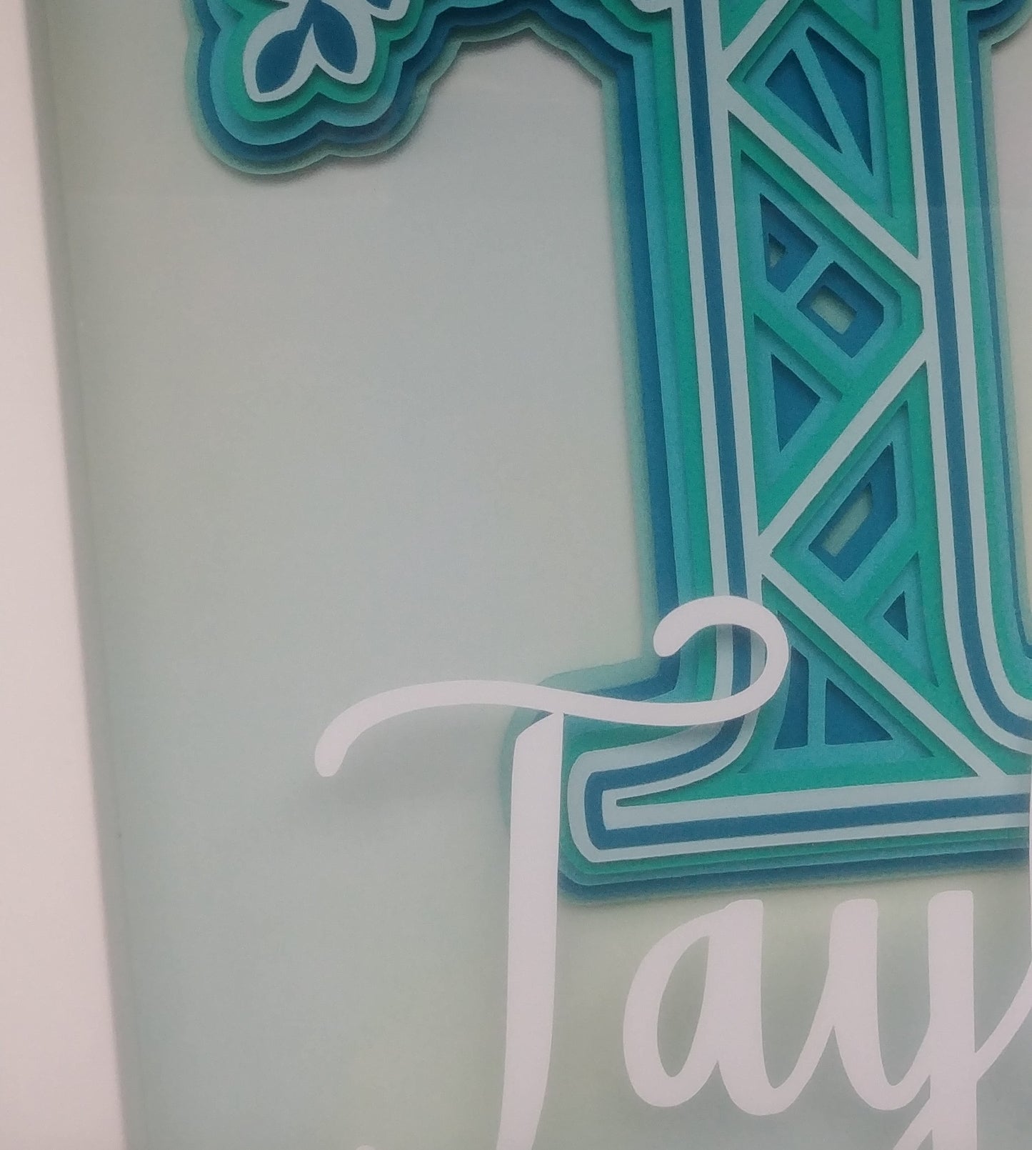 3D Layered Name Shadowbox