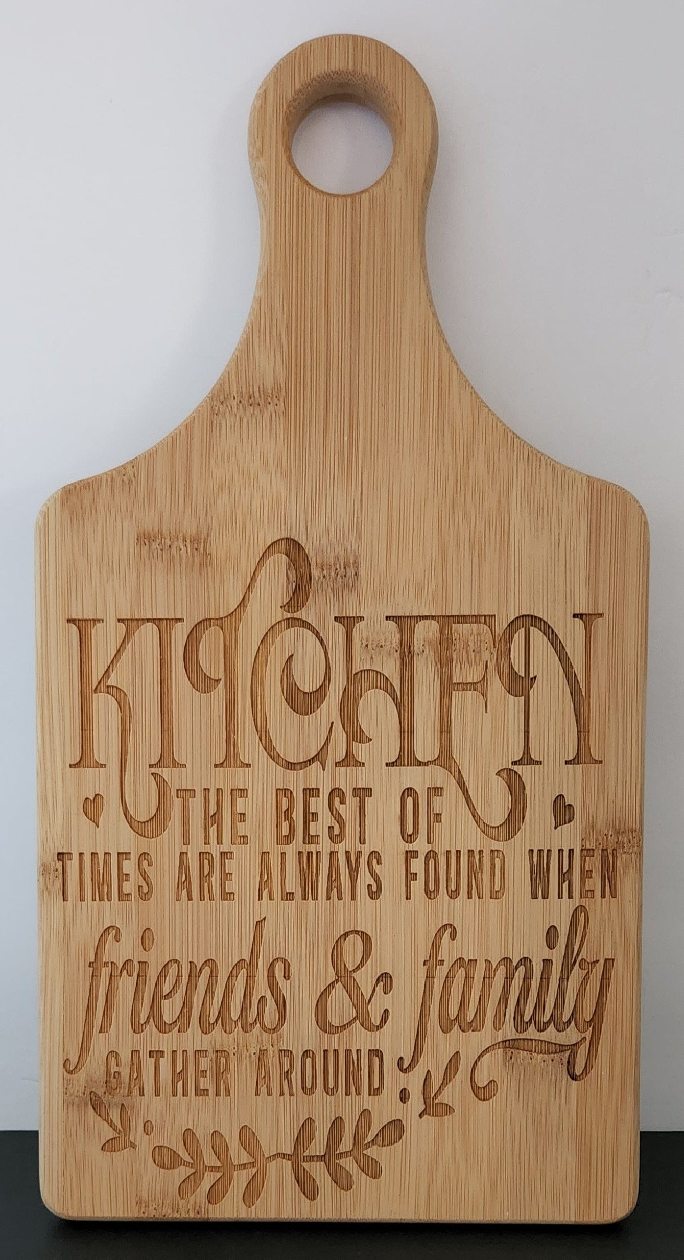 Bamboo Paddle Shape Cutting Board