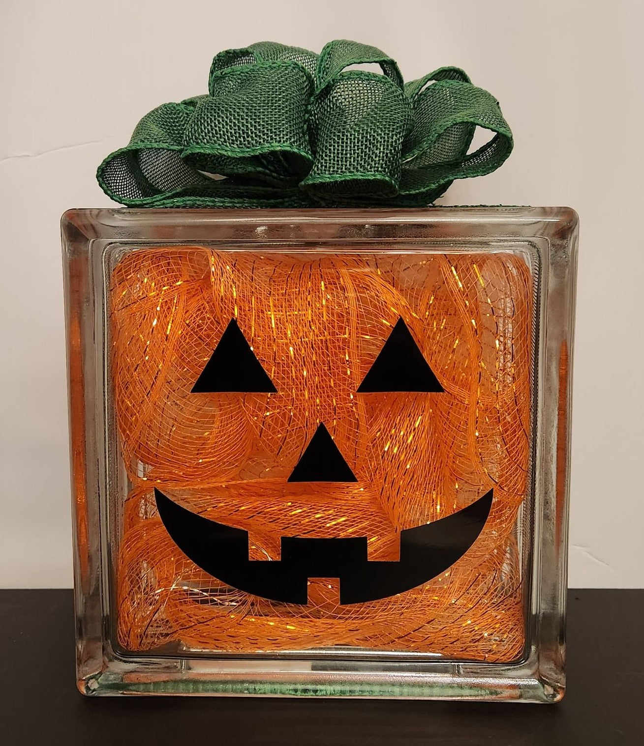 Halloween Glass Block