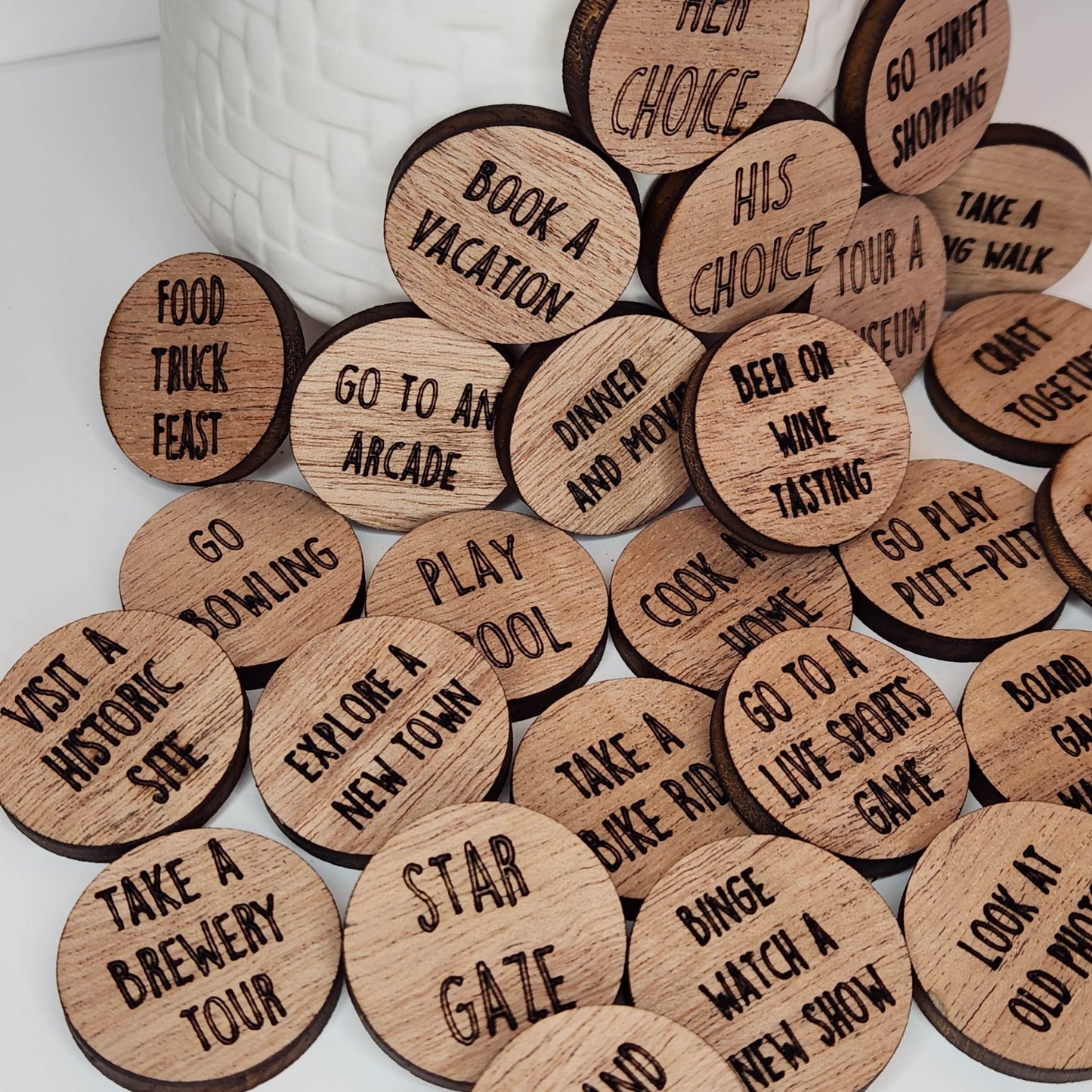 Date Night Jar with tokens