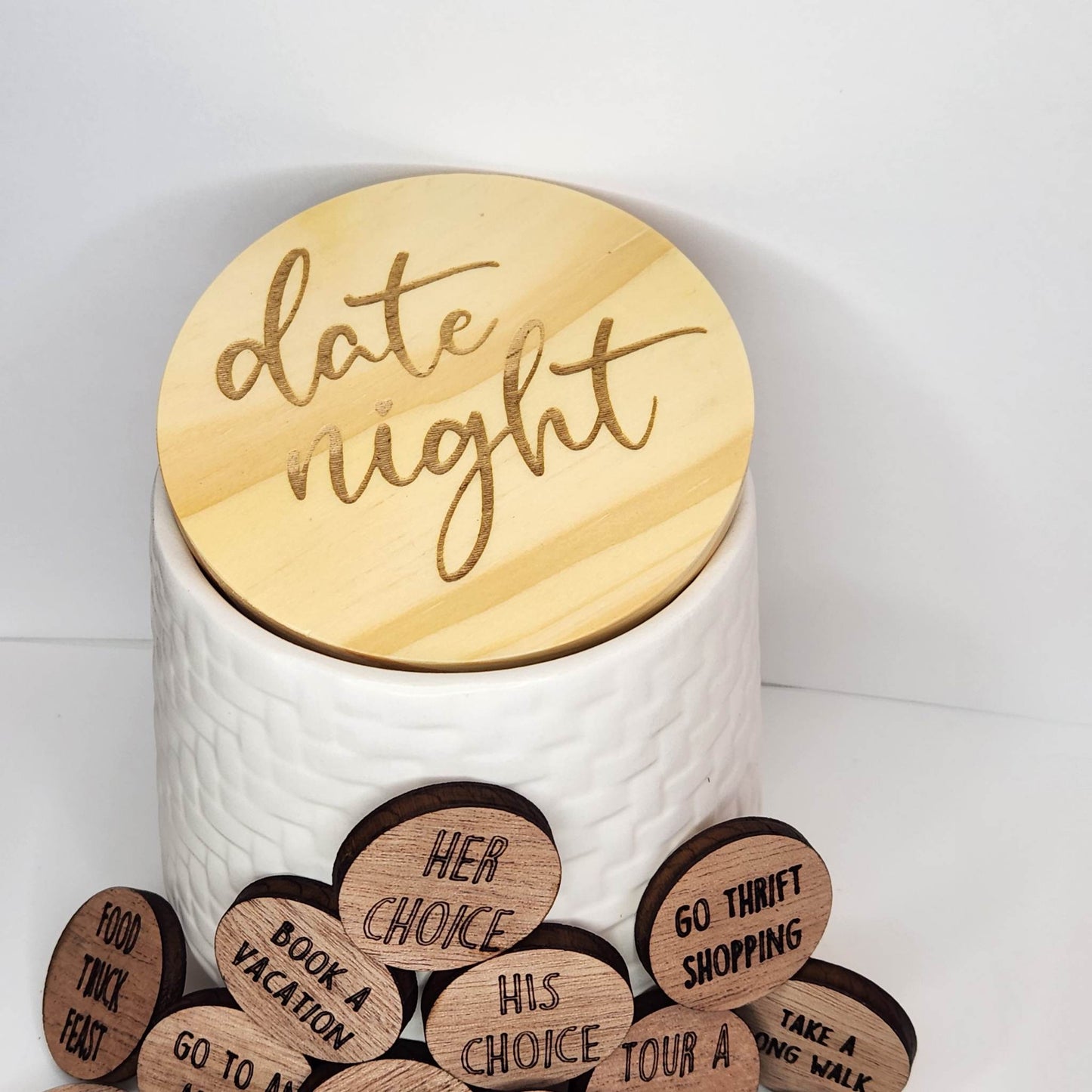 Date Night Jar with tokens