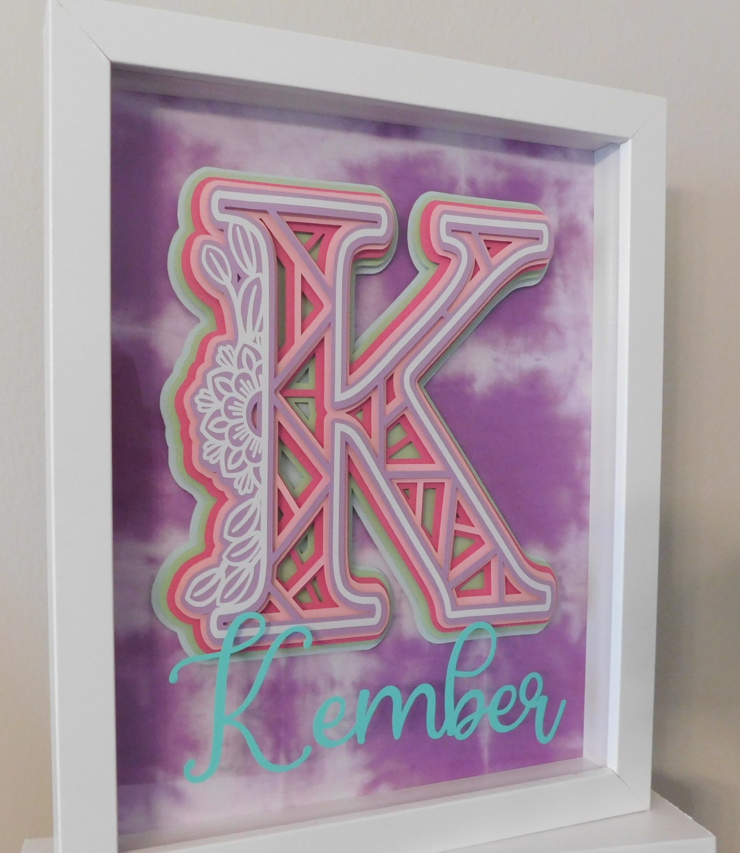 3D Layered Name Shadowbox