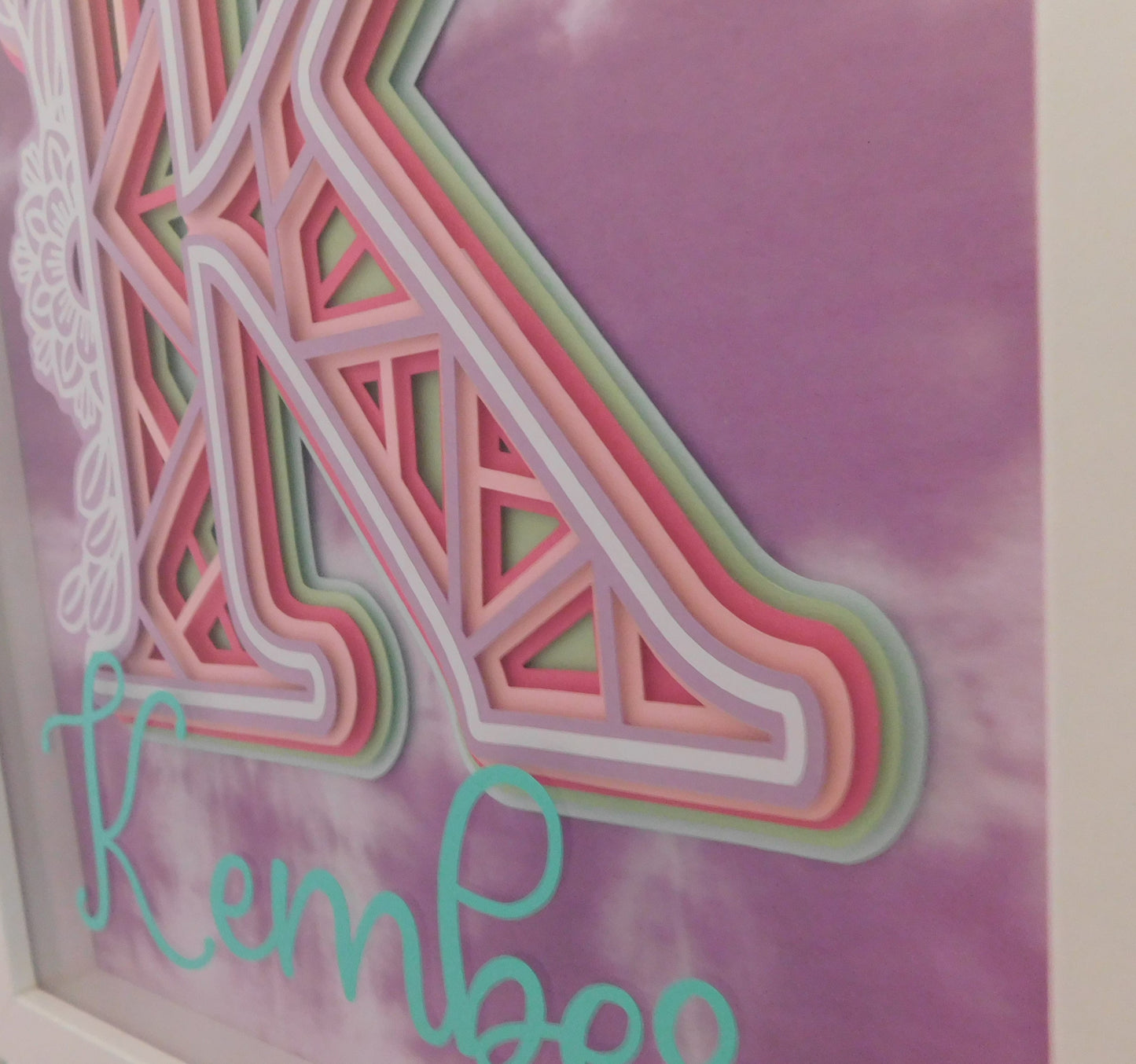 3D Layered Name Shadowbox