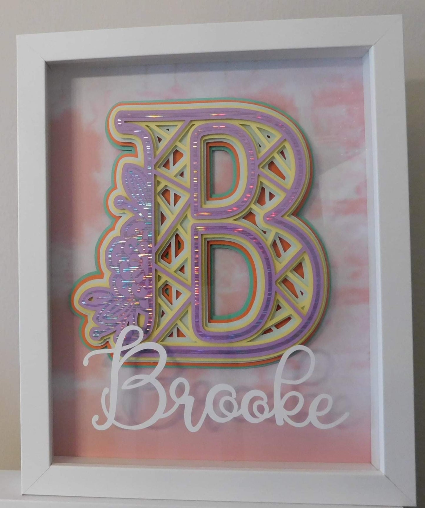 3D Layered Name Shadowbox