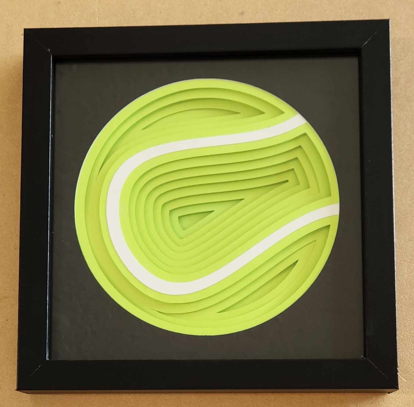 Tennis Ball Layered Design