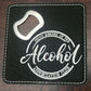 Leatherette Bottle Opener Coaster 