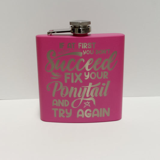 6 oz. Powder Coated Stainless Steel Flask