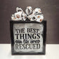 Rescued Pet Glass Block