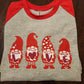 Red Raglan Valentine Gnome Shirt