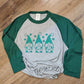Green Raglan St. Patty's Gnome Shirt
