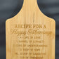Bamboo Paddle Shape Cutting Board