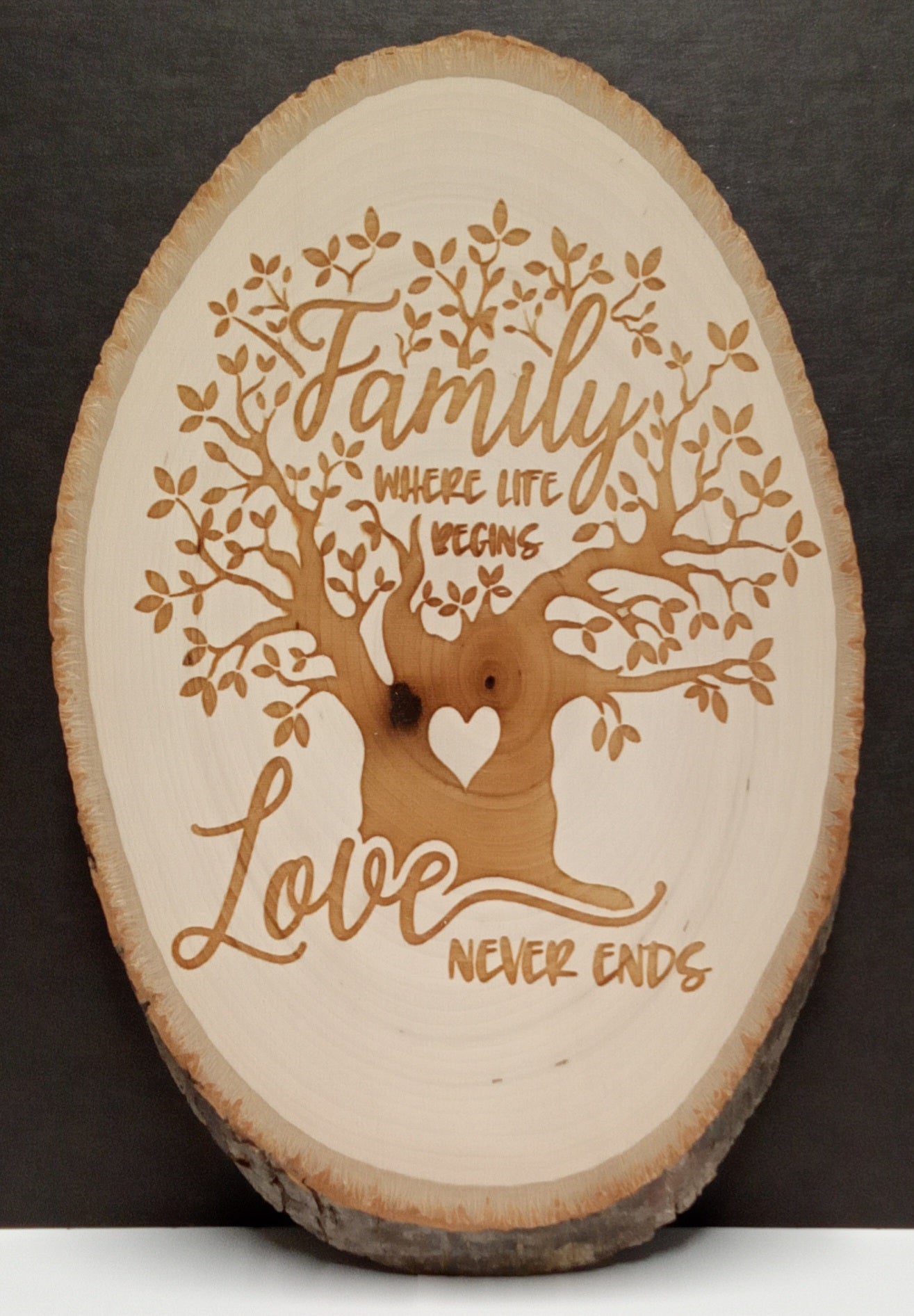 Living Wood Plaque (Circle)