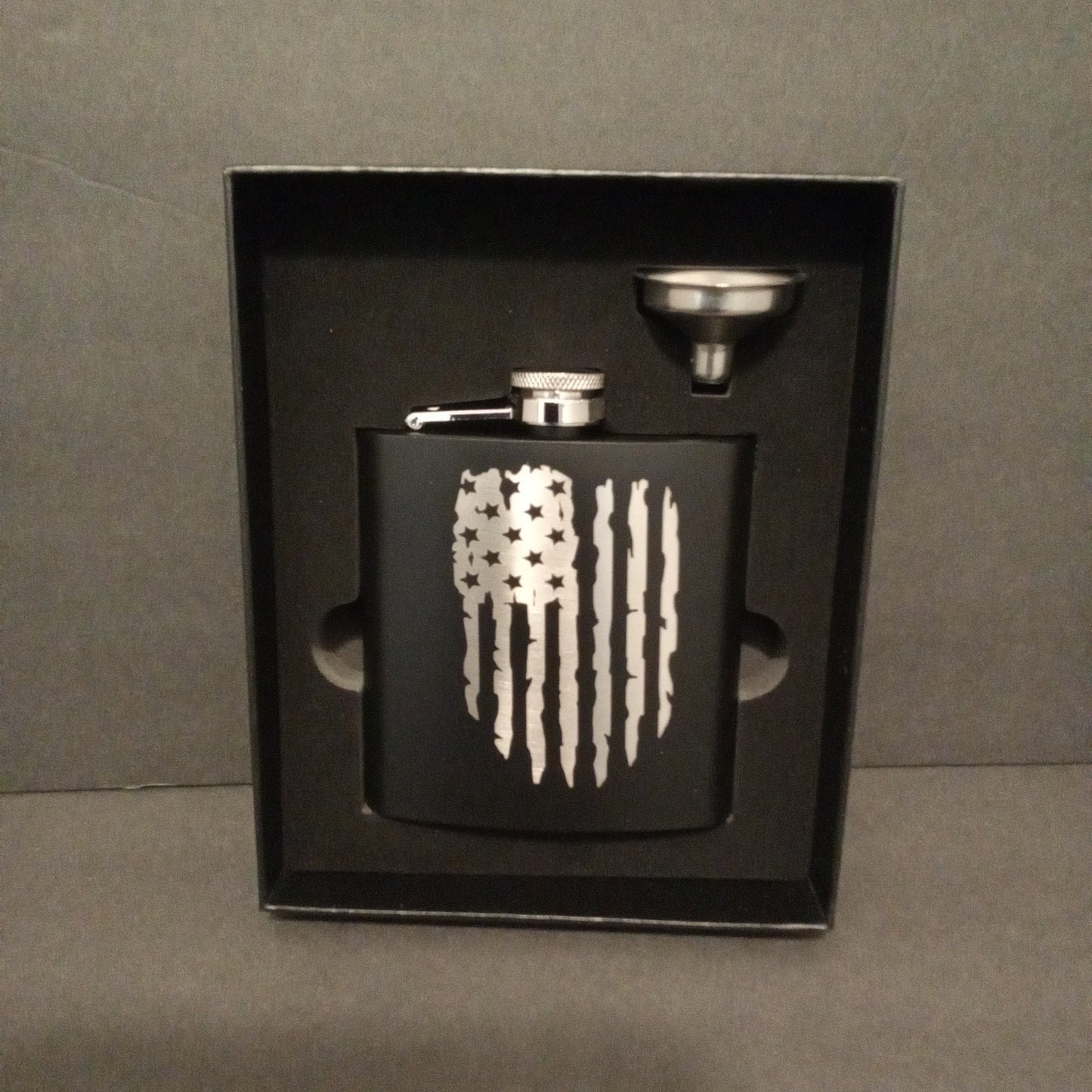 6oz Flask with Gift Box and Funnel