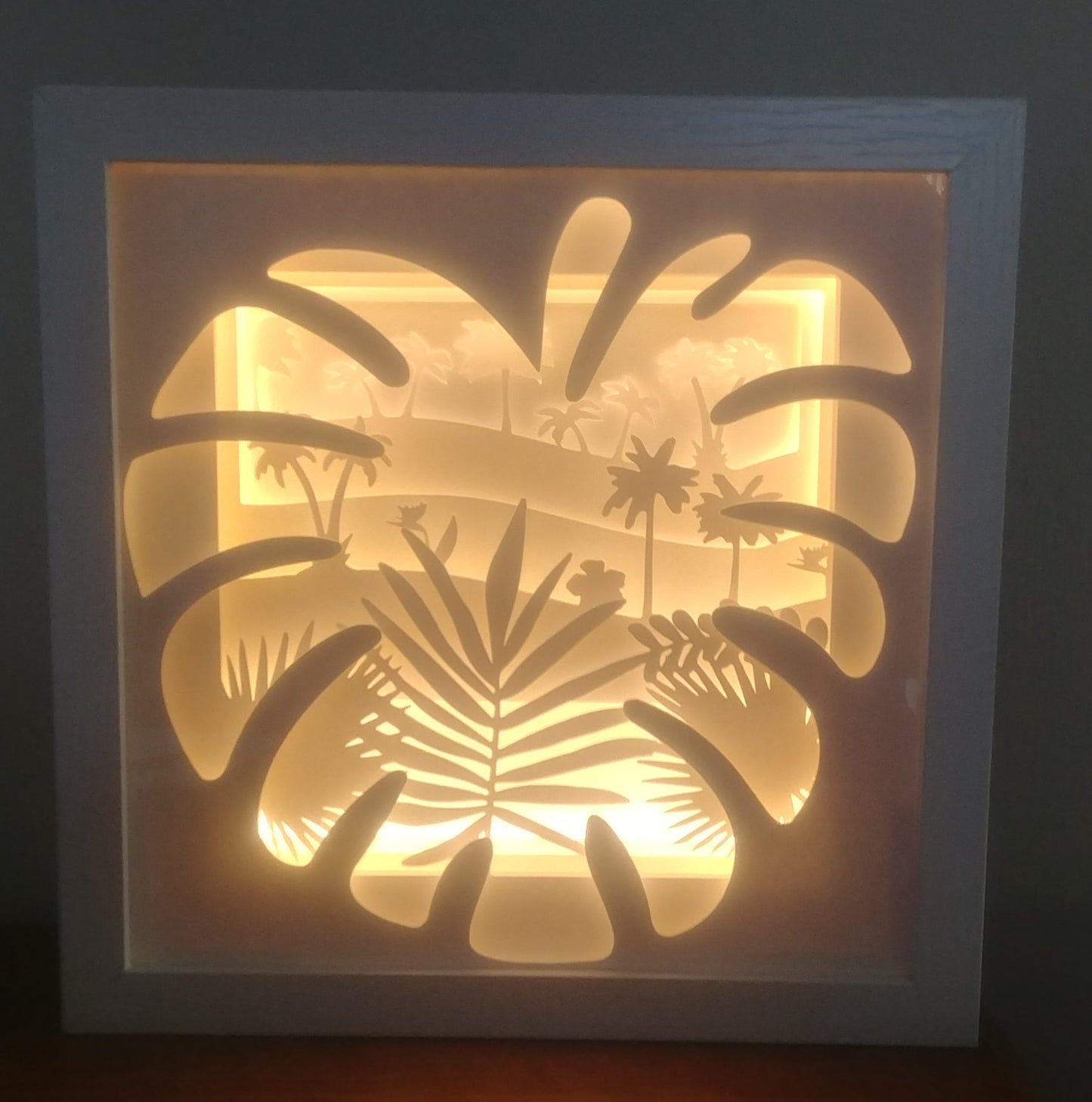 Tropical Palms Light Box