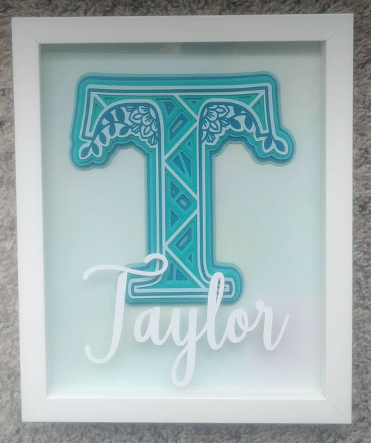 3D Layered Name Shadowbox