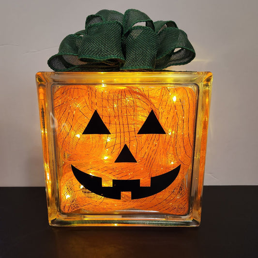 Halloween Glass Block