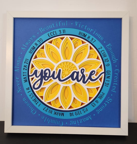 You Are-Bible Verse Shadow box