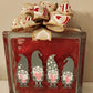 Valentine Gnome Glass Block