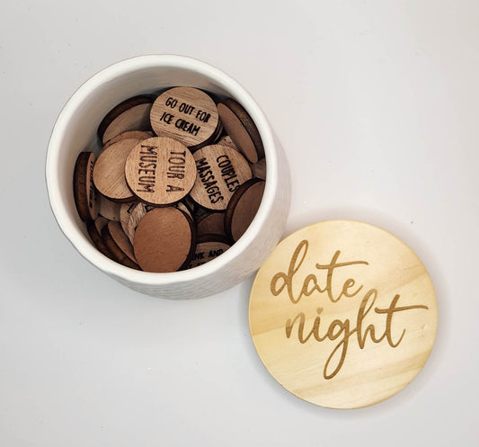Date Night Jar with tokens